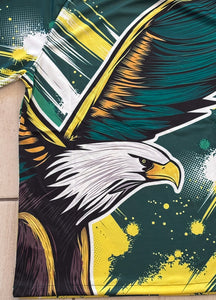Brazil "Eagle" Special Edition Soccer Jersey - Green & Yellow Graphic Shirt