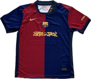 Nike x Travis Scott Cactus Jack Barcelona Kids Youth Kit Blue Home (Jersey + Shorts)
