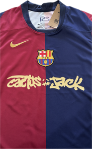 Nike FC Barcelona Travis Scott Cactus Jack Home MENS Champions League Football Soccer Jersey Blue Red