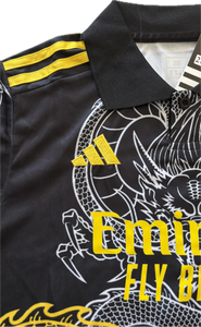 Ronaldo #7 Real Madrid "Dragon" Youth Kit (Jersey + Shorts) - Adidas Champions Gold Black CR7