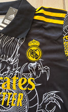 Load image into Gallery viewer, Ronaldo #7 Real Madrid &quot;Dragon&quot; Youth Kit (Jersey + Shorts) - Adidas Champions Gold Black CR7
