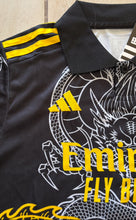 Load image into Gallery viewer, Ronaldo #7 Real Madrid &quot;Dragon&quot; Youth Kit (Jersey + Shorts) - Adidas Champions Gold Black CR7

