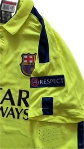 Neymar Jr #11 Nike Barcelona 2015-16 Away Jersey - Champions League & World Champions Patch