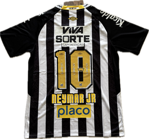 Neymar Jr Santos 100th Goal Commemorative Home Jersey - Umbro 2012 Pixel MEN