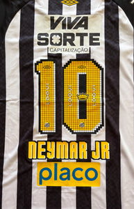 Neymar Jr Santos 100th Goal Commemorative Home Jersey - Umbro 2012 Pixel MEN