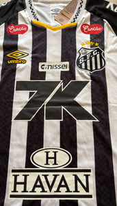 Neymar Jr Santos 100th Goal Commemorative Home Jersey - Umbro 2012 Pixel MEN