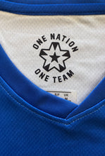 Load image into Gallery viewer, USMNT USA Men&#39;s Soccer Jersey and Shorts Set - Blue &amp; Red Graphic Kit
