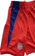 Load image into Gallery viewer, USMNT USA Men&#39;s Soccer Jersey and Shorts Set - Blue &amp; Red Graphic Kit
