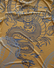 Load image into Gallery viewer, Real Madrid &quot;Dragon&quot; Men&#39;s Soccer Kit (Jersey + Shorts Set) - Gold
