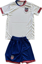 Load image into Gallery viewer, USMNT USA Men&#39;s Soccer Jersey and Shorts Set - Blue White Classic
