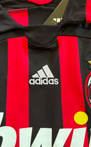 Kaka Jersey AC Milan 06-07 Retro Football Soccer Jersey Football Champions League Red Black UCL MENS