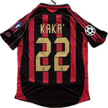Load image into Gallery viewer, Kaka Jersey AC Milan 06-07 Retro Football Soccer Jersey Football Champions League Red Black UCL MENS
