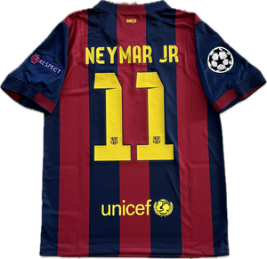 Neymar JR 11 FC Barcelona Nike 2015 Final London Champions League Football Soccer Jersey MENS