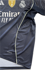 Mbappé #10 Real Madrid 2025-26 Adidas Away Jersey with Intercontinental & Champions League Patches
