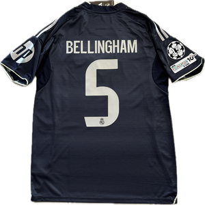 Bellingham #5 Real Madrid 2025-26 Adidas Away Jersey with Intercontinental & Champions League Patches