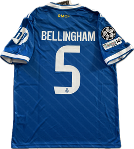 Bellingham #5 Real Madrid 2025-26 Adidas Originals Jersey | Intercontinental & 15x Champions League Patches