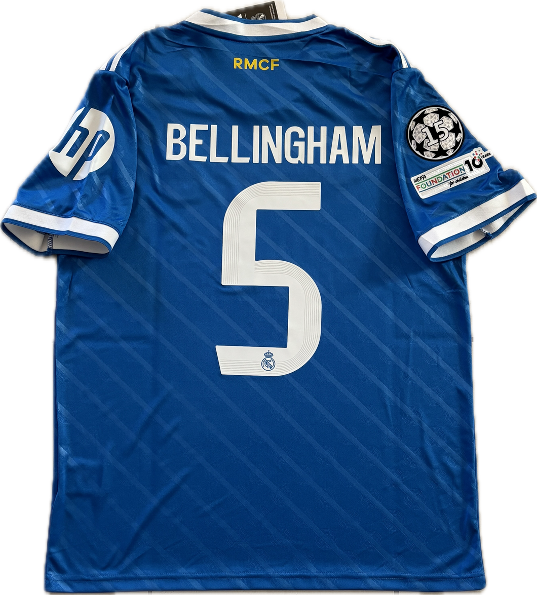 Bellingham #5 Real Madrid 2025-26 Adidas Originals Jersey | Intercontinental & 15x Champions League Patches