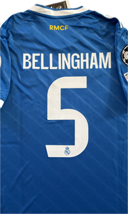 Bellingham #5 Real Madrid 2025-26 Adidas Originals Jersey | Intercontinental & 15x Champions League Patches