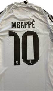 Mbappé #10 Real Madrid 2025-26 Adidas Home Jersey | Intercontinental & 15x Champions League Patches