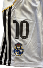 Load image into Gallery viewer, Mbappé #10 Real Madrid 2025-26 Youth Kids Home Kit (Jersey + Shorts) Adidas Champions Patch
