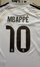 Load image into Gallery viewer, Mbappé #10 Real Madrid 2025-26 Youth Kids Home Kit (Jersey + Shorts) Adidas Champions Patch
