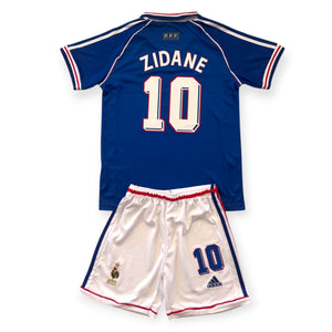 Zinedine Zidane #10 France 1998 World Cup Retro Kids Jersey