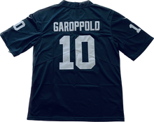 Load image into Gallery viewer, Jimmy Garoppolo #10 Las Vegas Raiders Game Jersey Black Home with tags
