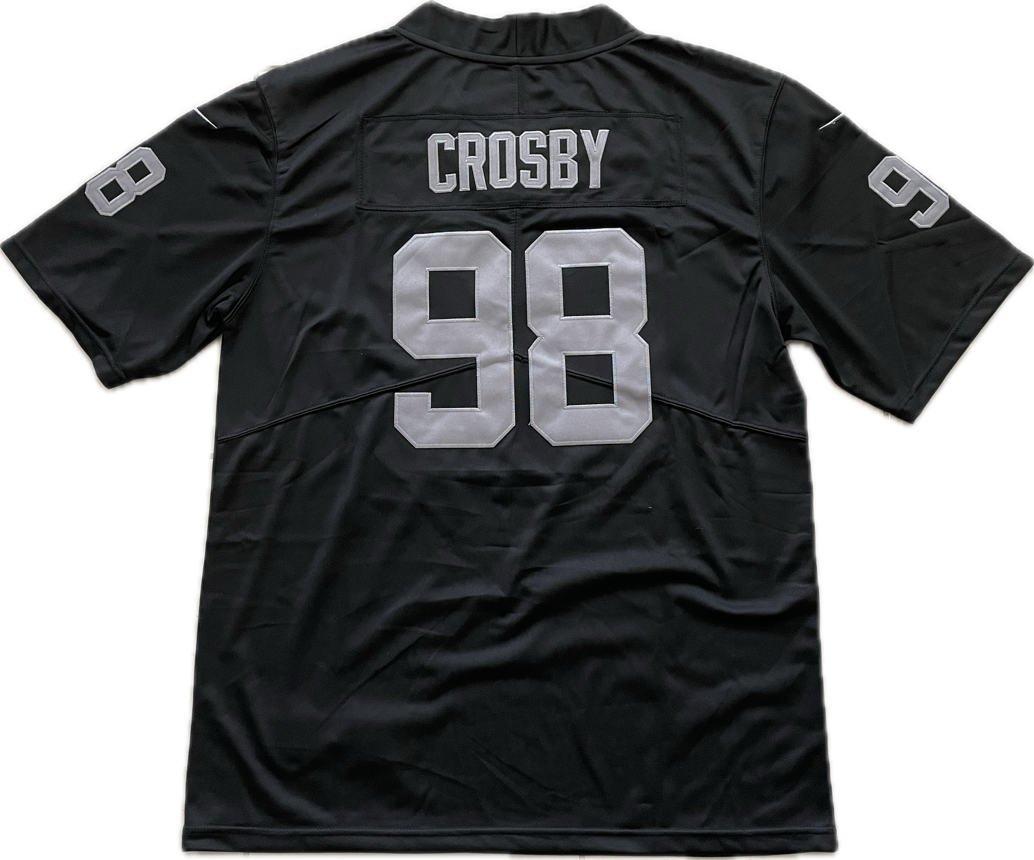 Maxx Crosby #98 Las Vegas Raiders Game Jersey Black Home with tags Maxx Crosby #98 Las Vegas Raiders Game Jersey Black Home with tags