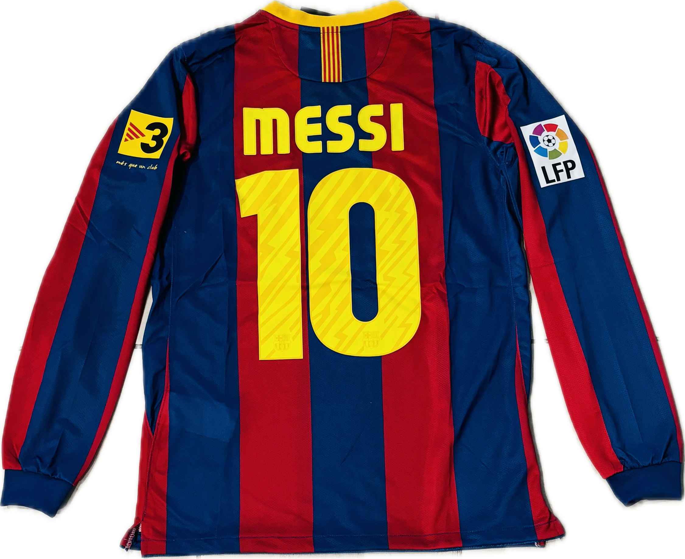 激レア 11/12 長袖UCL仕様 MESSI 10 オーセン L 黒 激レア 11/12 バルサ 長袖 UCL仕様 MESSI 10 オーセン L 希少