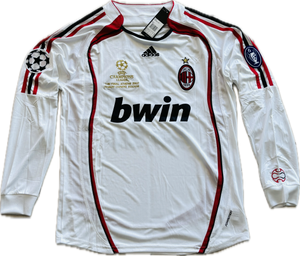 Kaka #22 AC Milan Jersey 2006/2007 Final UEFA Champions League Long Sleeve Soccer Jersey