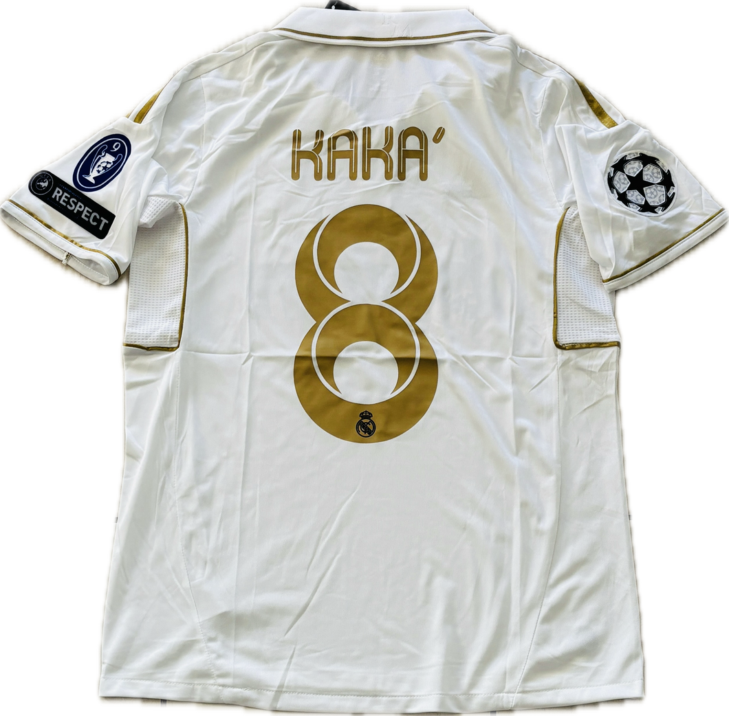 Kaka 2011-12 Real Madrid Adidas White short sleeve UCL champions league Soccer Jersey