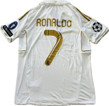 Load image into Gallery viewer, Cristiano Ronaldo 2011-12 Real Madrid Adidas White short sleeve UCL champions league jersey

