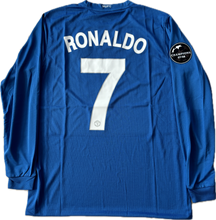 Load image into Gallery viewer, Manchester United Cristiano Ronaldo Soccer Jersey Nike Blue 07/08 Long Sleeve Ballstar Men
