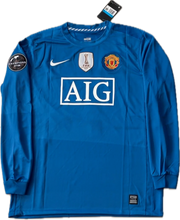 Load image into Gallery viewer, Manchester United Cristiano Ronaldo Soccer Jersey Nike Blue 07/08 Long Sleeve Ballstar Men
