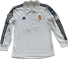 Load image into Gallery viewer, Zidane # 5 Real Madrid 2002-2003 Adidas Retro Classic UCL Final Long Sleeve Jersey
