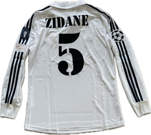 Load image into Gallery viewer, Zidane # 5 Real Madrid 2002-2003 Adidas Retro Classic UCL Final Long Sleeve Jersey
