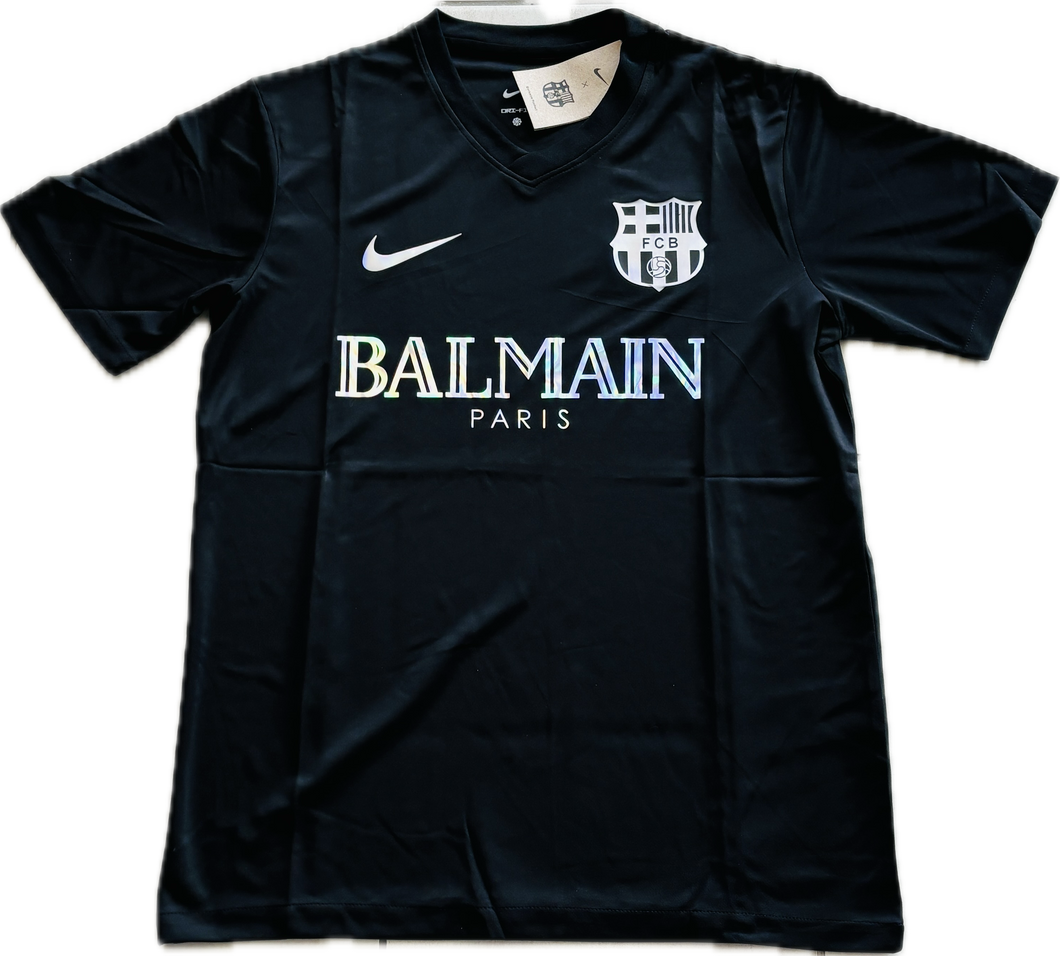 FC Barcelona x Balmain Nike Dri Fit Soccer Jersey Football Patch King