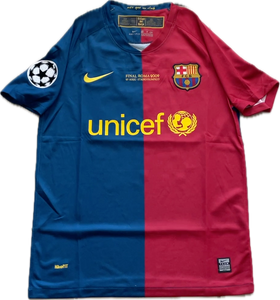 Messi 10 FC Barcelona 2009 Final Roma Champions League Football Soccer Jersey