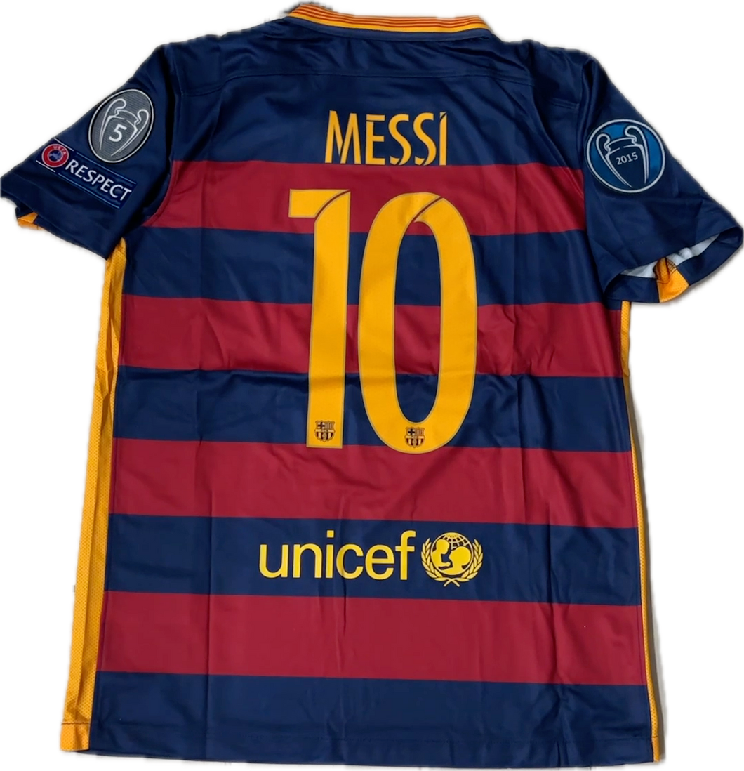 Messi 10 FC Barcelona 2015 Nike Final Champions League Football Soccer Football Patch King
