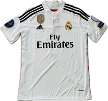 Load image into Gallery viewer, Cristiano Ronaldo 2014 2015 Real Madrid Adidas White la decima 10 UCL champions league jersey
