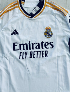 Jude Bellingham 5 Real Madrid 2023/24 Home Jersey 15 champions league White UCL champions league jersey