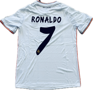 Cristiano Ronaldo 2014 Real Madrid Adidas White Lisbon Final 9 UCL champions league jersey