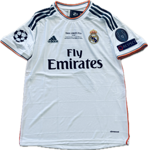 Cristiano Ronaldo 2014 Real Madrid Adidas White Lisbon Final 9 UCL champions league jersey