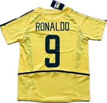 Load image into Gallery viewer, Ronaldo 9 Brazil Nike National Football Team Yellow 2002 World Cup Jersey Korea Japan
