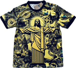 BRAZIL REDEEMER AWAY Yellow and Black Rare Christ the Redeemer 5 Star