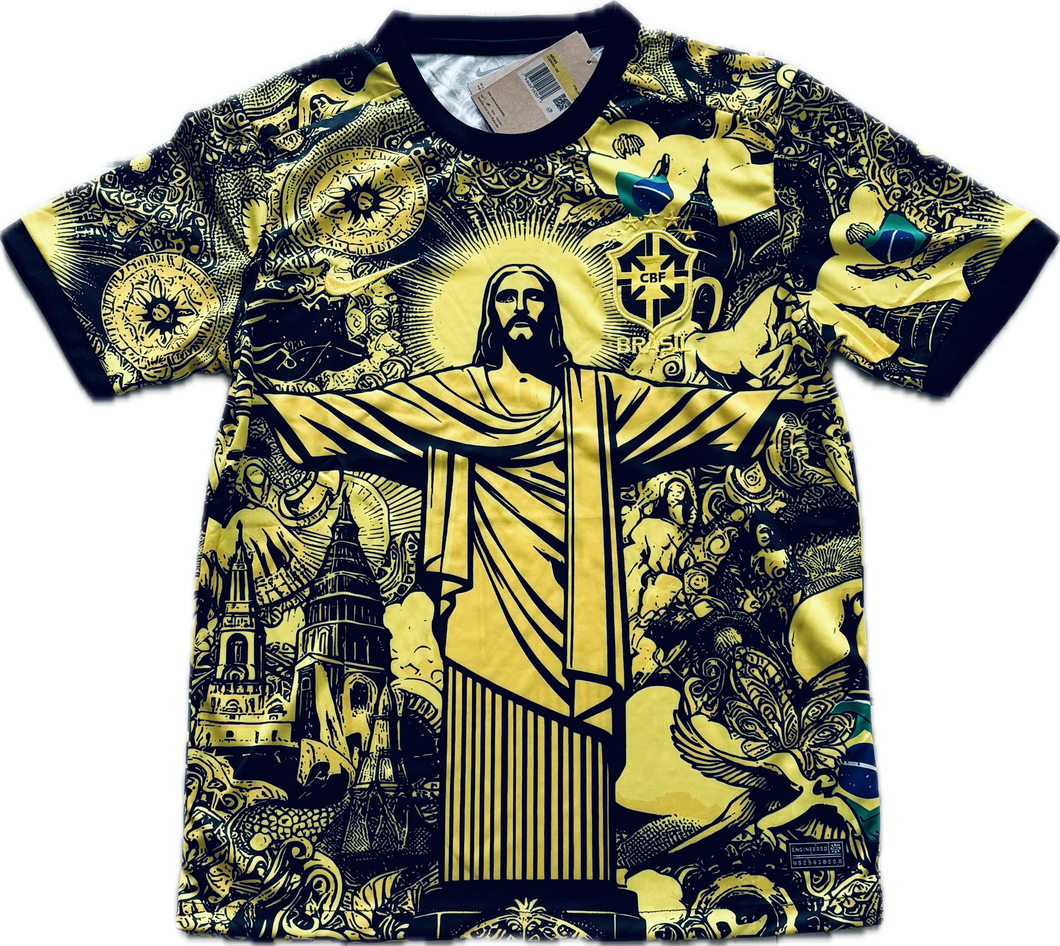 BRAZIL REDEEMER AWAY Yellow and Black Rare Christ the Redeemer 5 Star