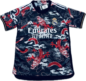 Jude Bellingham Real Madrid 2023/24 Home Jersey Yakuza Tattoo design Japan champions league Soccer