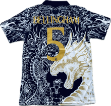 Load image into Gallery viewer, Jude Bellingham Real Madrid 2023/24 Home Jersey Gold Dragon champions league Soccer
