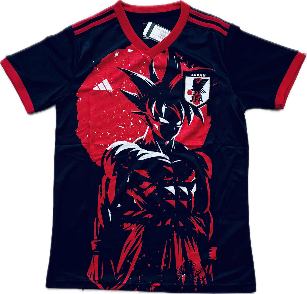 JAPAN 2022 2023 SHIRT Adidas AWAY RED GOKU EDITION Black Dragon Ball Z Football Patch King
