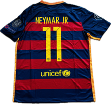 Load image into Gallery viewer, Neymar Jr 11 FC Barcelona 2015 Nike Final Champions League Football Soccer Jersey
